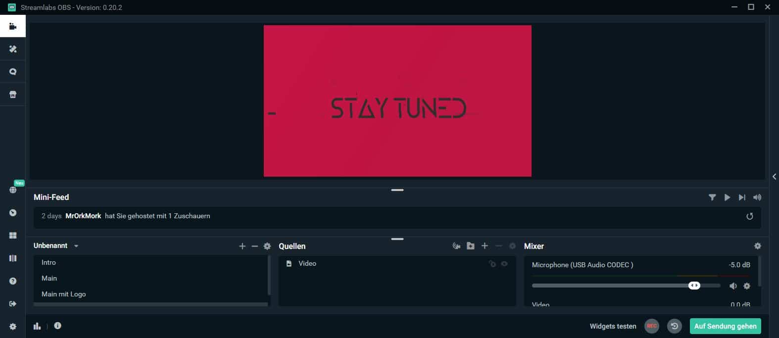 Streaming für DJs Streamlabs